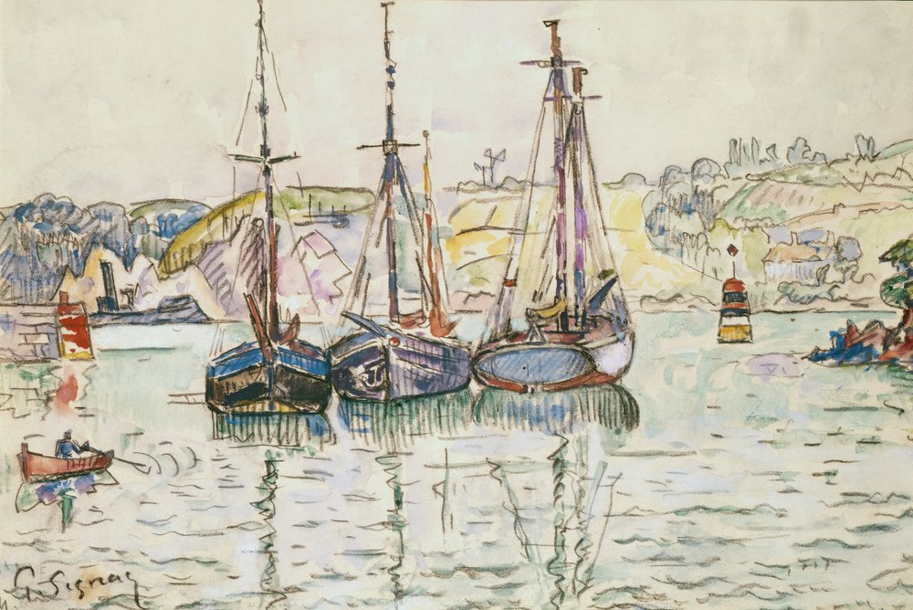 ポール・シニャック、「PAYSAGE A LEZARDRIEUX」 Lezardrieux | Paul Signac | Estampe d'art